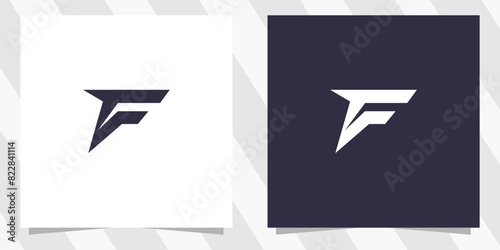 letter f logo design vector