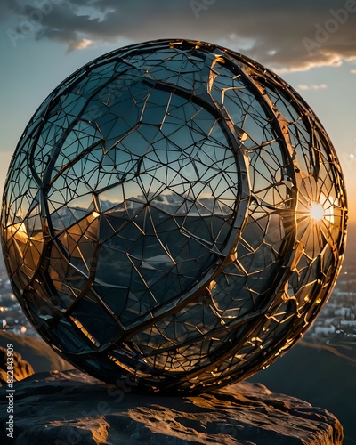 3d render of a globe