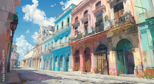 Havana old town buildings © Asep