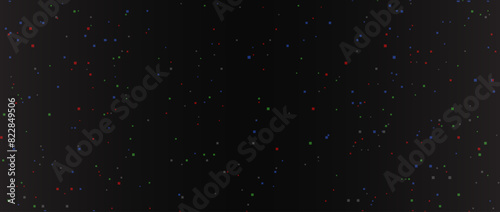 Glitch video background. Colored noise texture template. Glitched vhs tv pixels wallpaper. Image distortion backdrop effect. Vector game pixelated illustration for banner, poster