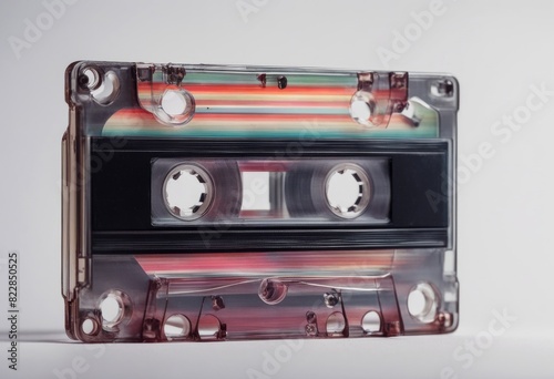 tape audio retro colorful white label cassette background olated sound music isolated set group banner row record old vintage song 80s player