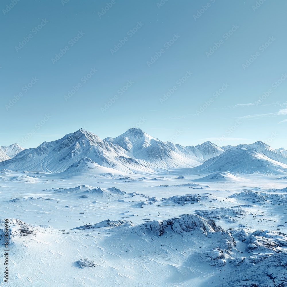 a snowy mountain range with a few snow covered mountains a snowy mountain range with a few snow covered mountains