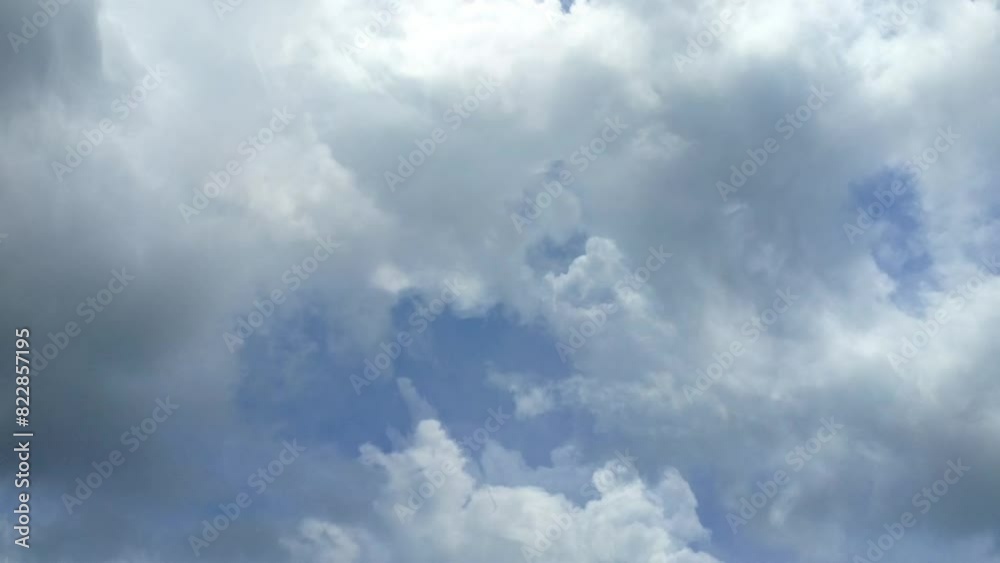 animated video of moving white clouds