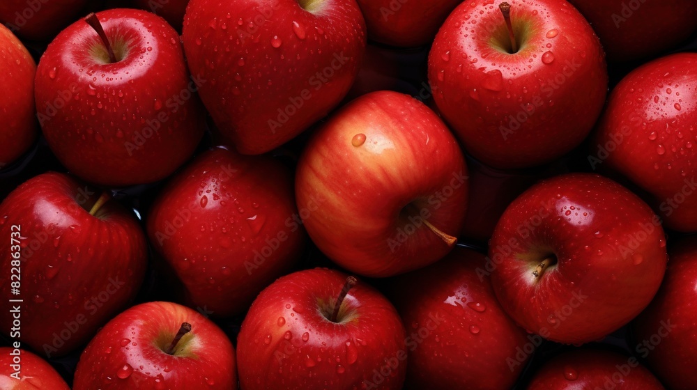Red apples background. Top view red apple close up frame background wallpaper Red apples background. Top view red apple close up frame background wallpaper