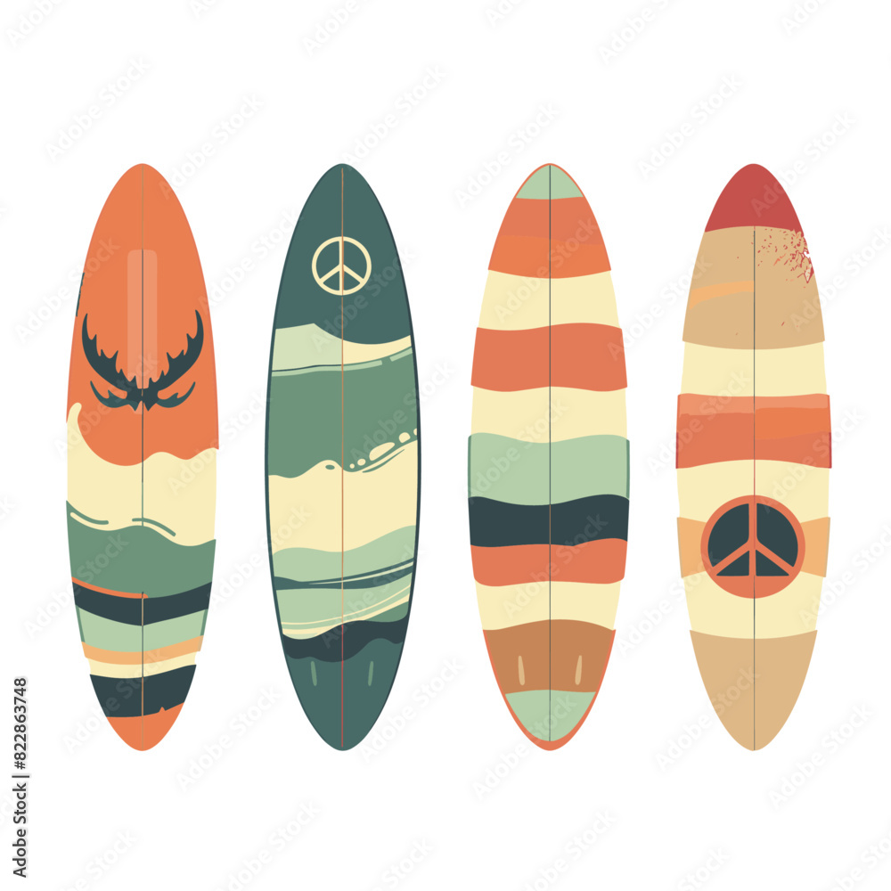 surfboards with colorful and patterned surfboards with colorful and patterned