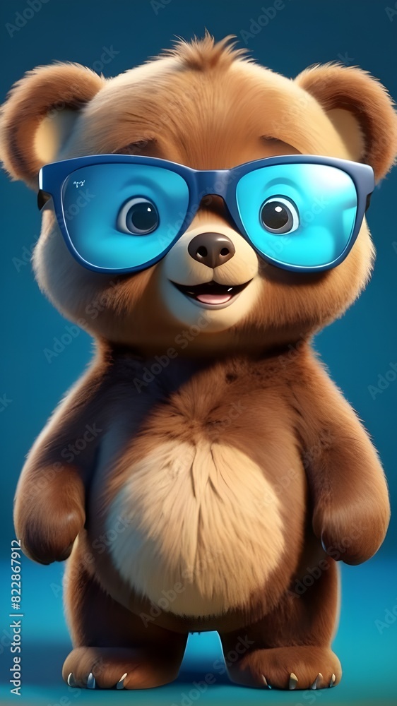 Fototapeta premium Cute baby bear wallpaper, Mobile wallpapers of cute teddy bear, baby bear wallpaper, Cute baby animals