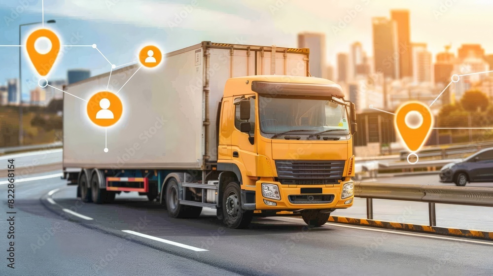 Tracking Shipments: Illustrating someone monitoring shipment statuses and ensuring timely delivery of goods Tracking Shipments: Illustrating someone monitoring shipment statuses and ensuring timely delivery of goods
