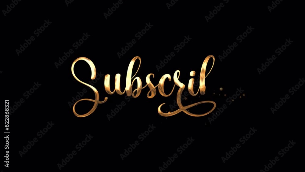 Subscribe Animation Handwritten On Black Background With Golden Ink Drops Moving. Great For Publishing Your Vlog Video For Public Sharing. Alpha channel.
Subscribe Animation Handwritten On Black Background With Golden Ink Drops Moving. Great For Publishing Your Vlog Video For Public Sharing. Alpha channel.