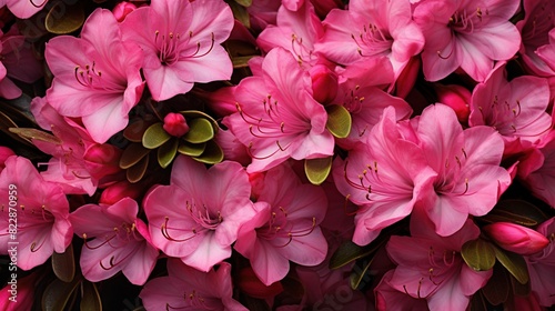 Azalea flower background tile. Flowers background. Azalea flower background. Happy Valentine. Happy mothers day. Happy Wedding. Happy Summer Day. Sun light rays. Photo Ultra-realistic.