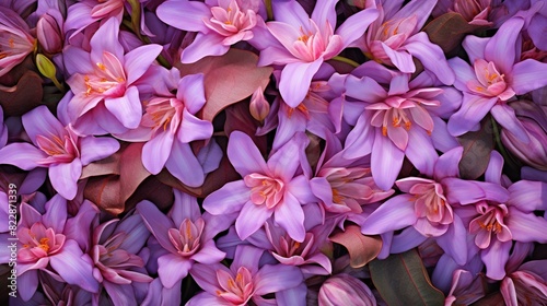 pink and white flowers