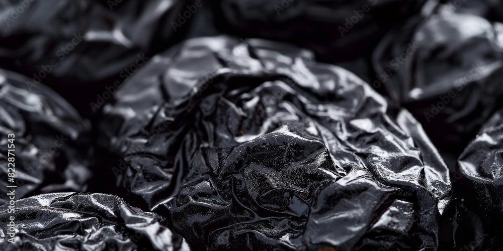 Wrinkled Black: A Prunes Closeup
