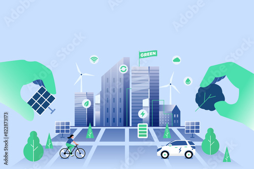 Smart Sustainable Cities illustration