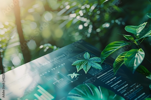 Sustainable Financial Data Visualization with Nature Inspired Elegance