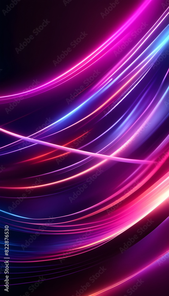 Abstract light trails in vibrant neon colors on a dark background, creating a dynamic and futuristic visual effect. Abstract light trails in vibrant neon colors on a dark background, creating a dynamic and futuristic visual effect.