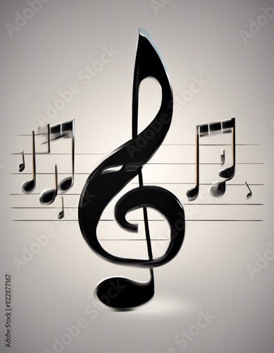 vector quarter music icon note melody sound eighth half whole tune vocal app song notation dynamic band symphony curve tone artistic signature 8 swirl creative second photo