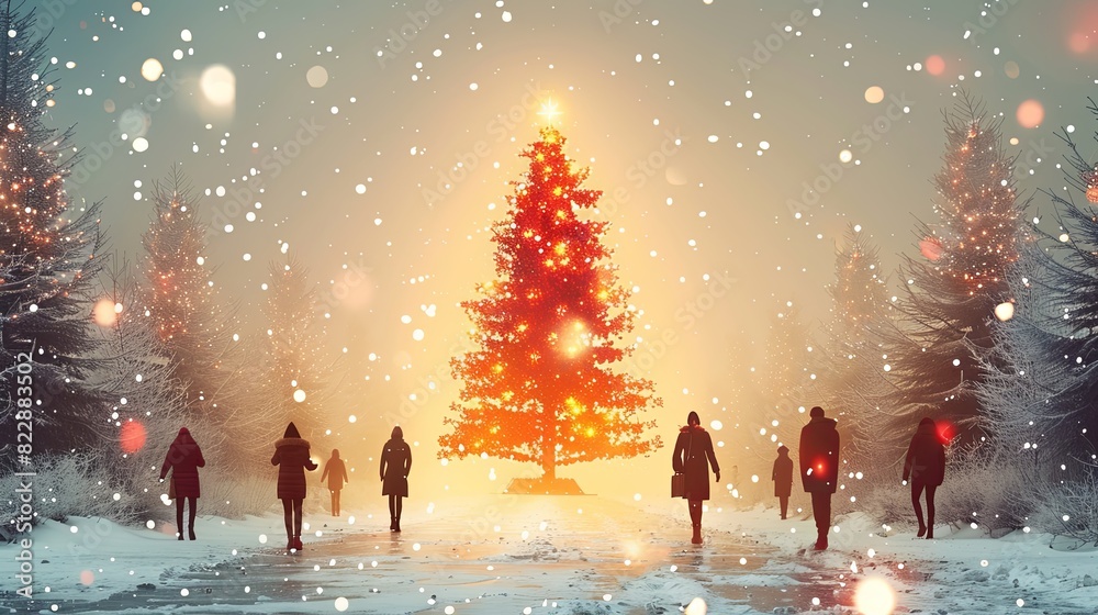 Business Christmas and New Year Cards. Vector illustration concepts for social media banner, background, greeting card, party invitation card, poster, website banner, marketing material Business Christmas and New Year Cards. Vector illustration concepts for social media banner, background, greeting card, party invitation card, poster, website banner, marketing material