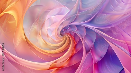 An abstract background featuring a golden ratio spiral in shades of Pantone s color