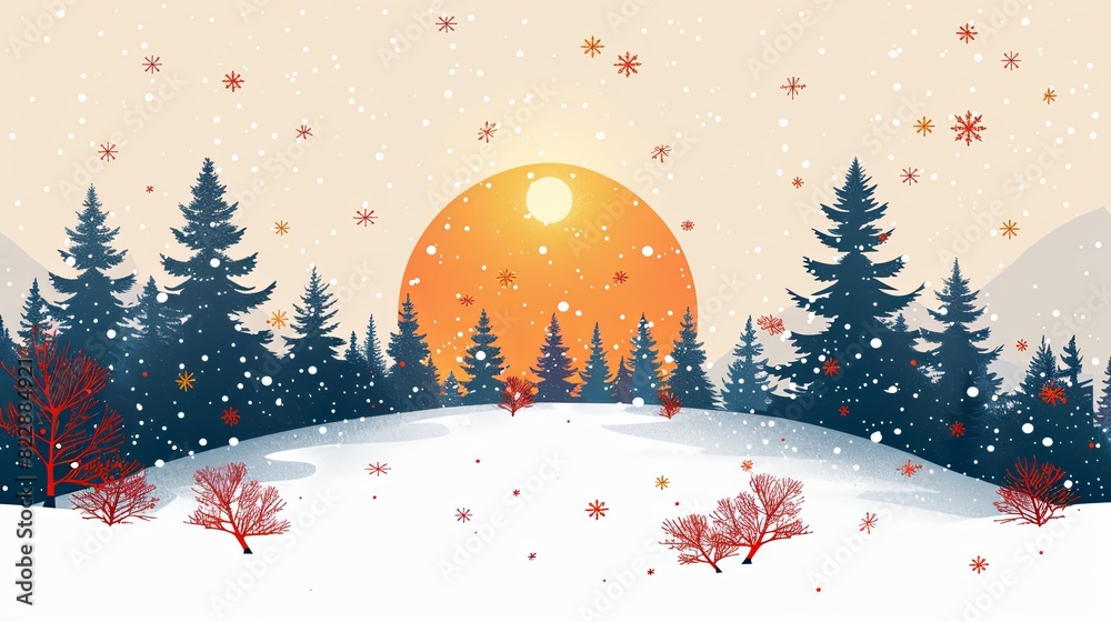 Fototapeta premium Business Christmas and New Year Cards. Vector illustration concepts for social media banner, background, greeting card, party invitation card, poster, website banner, marketing material