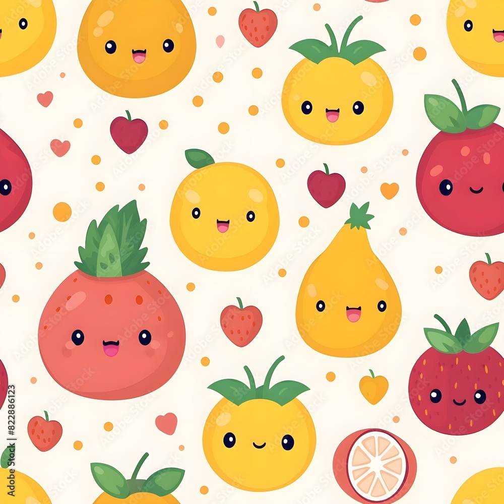 seamless pattern with fruits seamless pattern with fruits