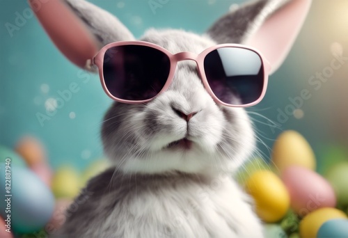 rabbitrs olated background the png transparent easter cool bunny sunglasses rabbit hip trendy stylish fashionable cute adorable funny whimsical quirky holiday © mohamedwafi