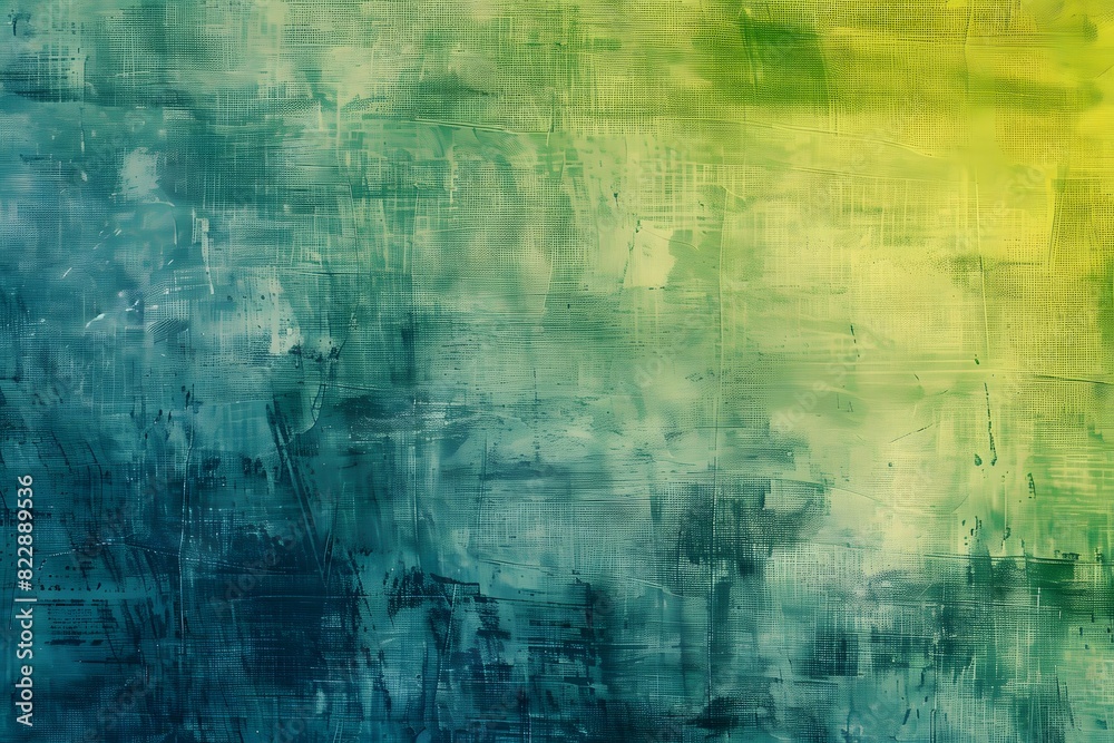 Abstract Grunge Background with Green, Blue, and Yellow Colors