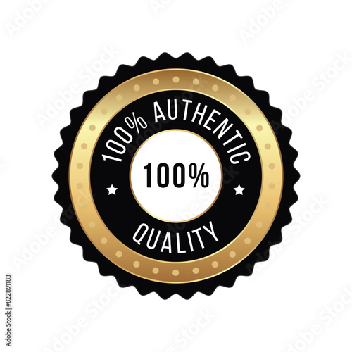 vector Authentic quality Stamp Seal Vector Template
