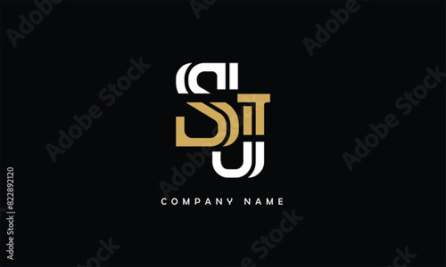 SJ, JS, S, J Abstract Letters Logo Monogram