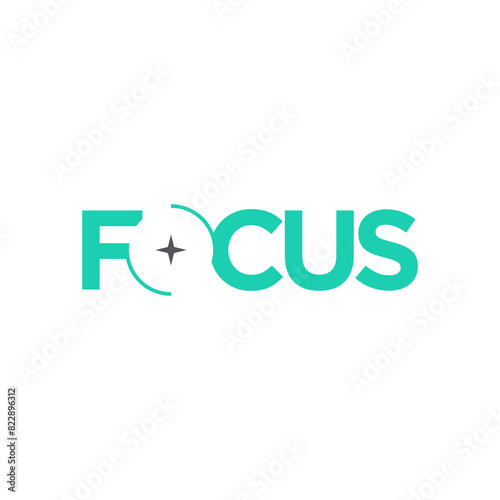 Letter O focus logo vector illustration