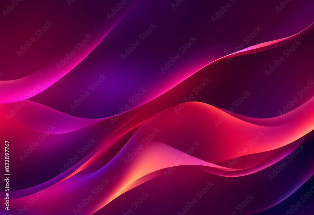 Abstract background with flowing, colorful waves in shades of pink, purple, and red. Abstract background with flowing, colorful waves in shades of pink, purple, and red.
