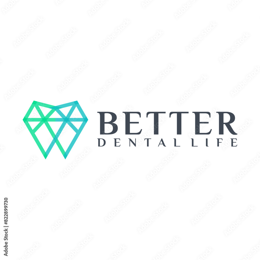 Fototapeta premium Diamond line icon, jewelry and dental logo vector