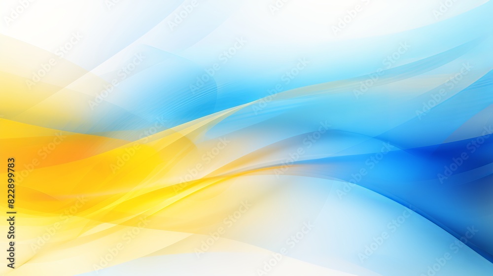 Vibrant blue and yellow abstract business banner: futuristic design for modern entrepreneurs and professionals.

