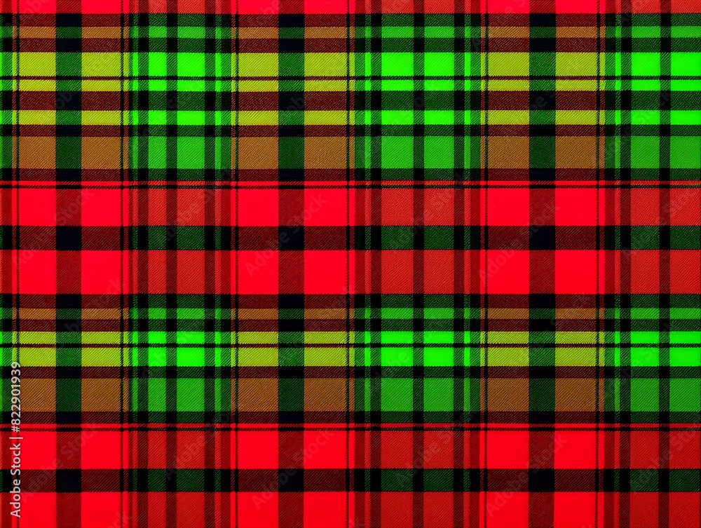 Black red and green plaid tartan seamless pattern for clothes, shirts, bedding and textiles. Black red and green plaid tartan seamless pattern for clothes, shirts, bedding and textiles.