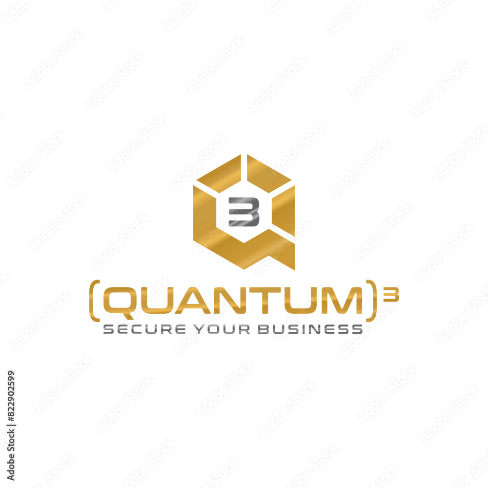 Letter Q hexagonal logo vector design Letter Q hexagonal logo vector design