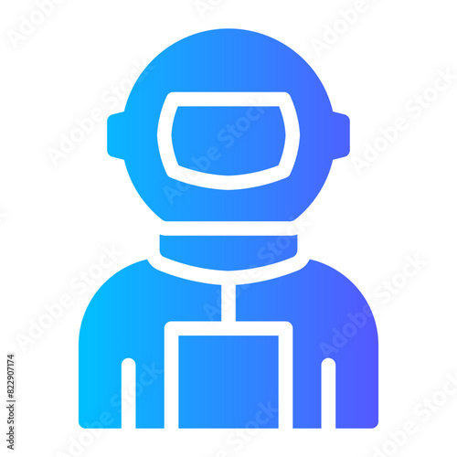 astronaut gradient icon