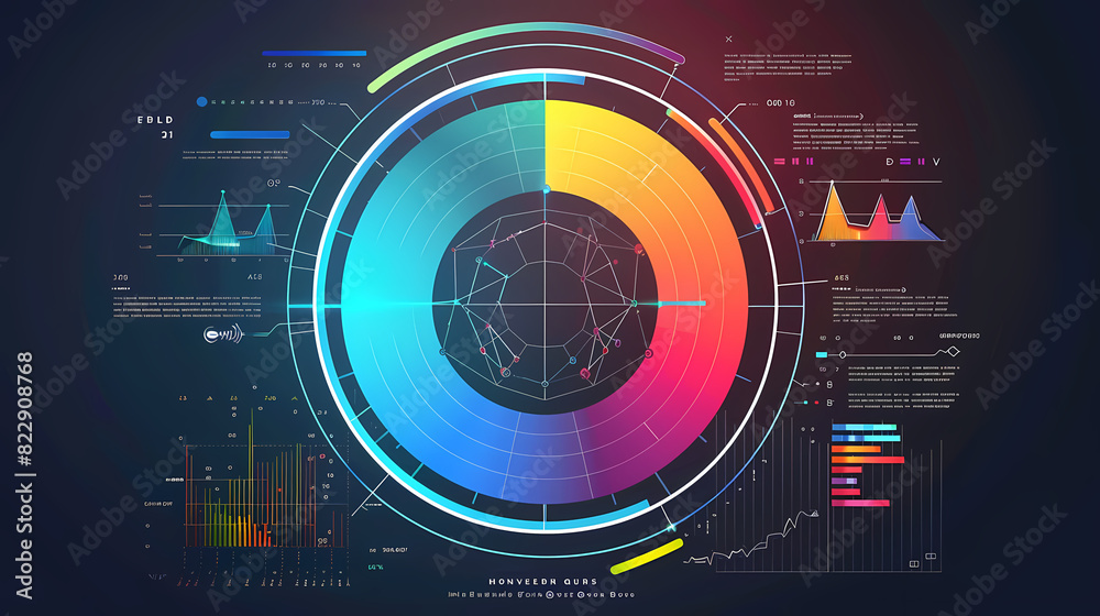 Circle chart design template for creating vector image Circle chart design template for creating vector image