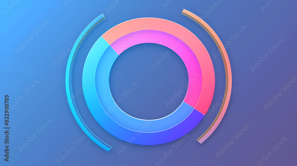 Circle chart design template for creating vector image Circle chart design template for creating vector image
