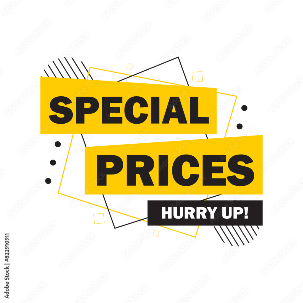Special Prices Sale Store Banner Vector Element Special Prices Sale Store Banner Vector Element