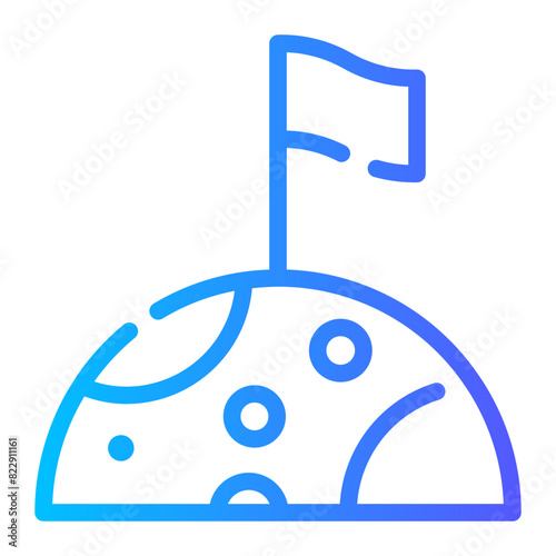 space colonization gradient icon