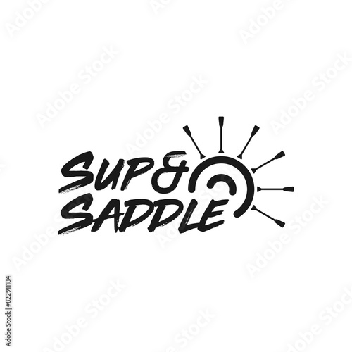 Abstract saddle logo vector illustration