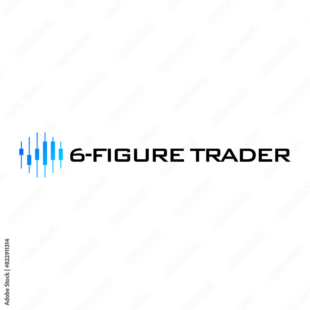 Equalizer illustration, trading and marketing logo vector illustration