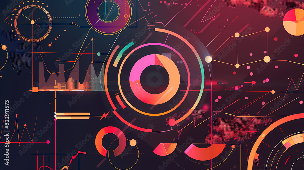 Obraz premium Infographic background vector illustration