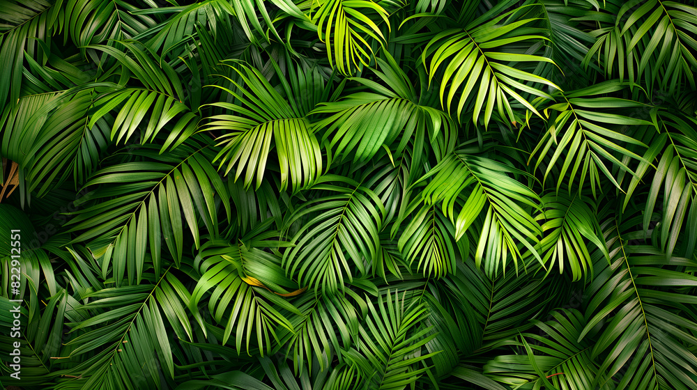 Nature background with the concept of tropical leaves, many palm leaves. Nature background with the concept of tropical leaves, many palm leaves.