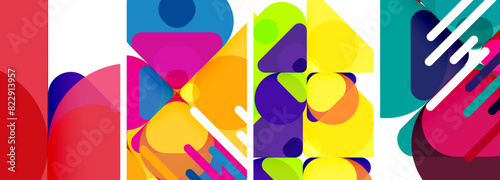 Geometric elements abstract backgrounds for wallpaper, business card, cover, poster, banner, brochure, header, website