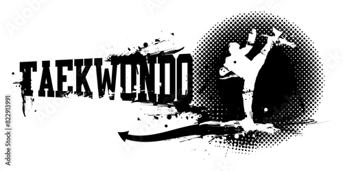 Taekwondo Banner Vector Illustration