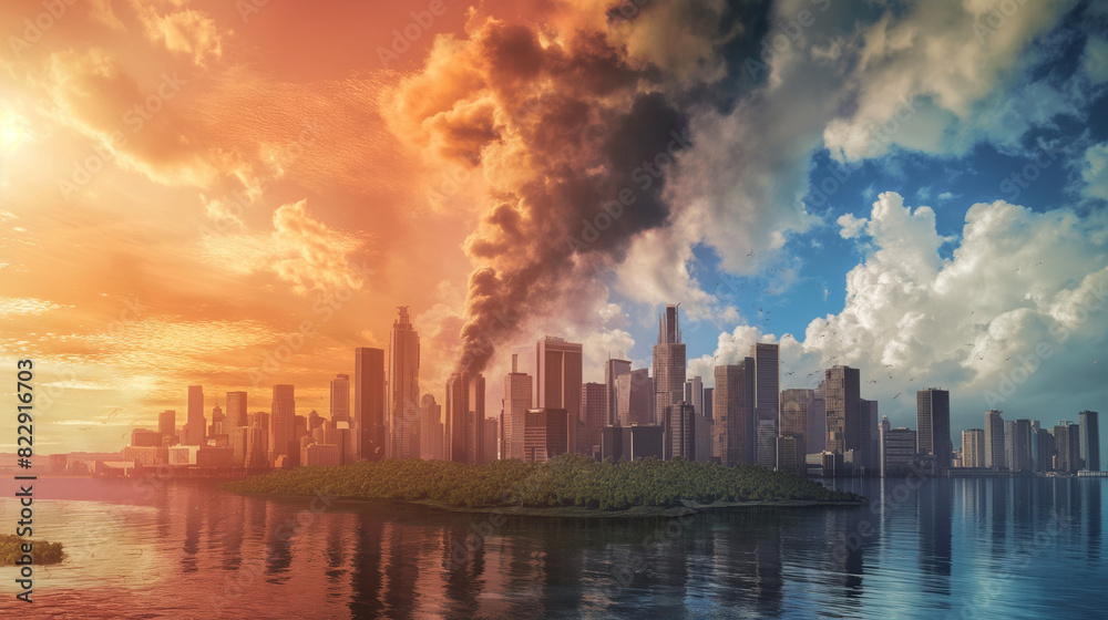 Climate change concept Climate change concept