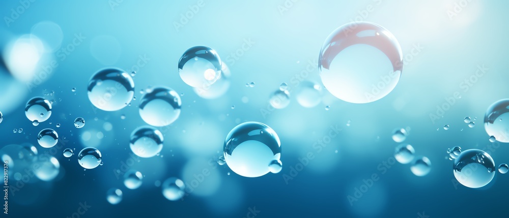 Water Bubbles Abstract Background