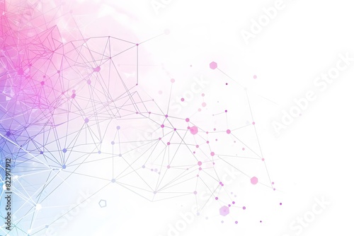 Minimalist Network Connection Abstract Wallpaper Background