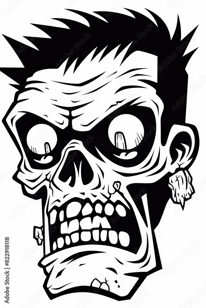 Skull with cigarette in its mouth and cigarette in its mouth. Skull with cigarette in its mouth and cigarette in its mouth.