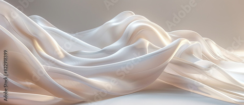 Soft white satin silk classic wedding detail