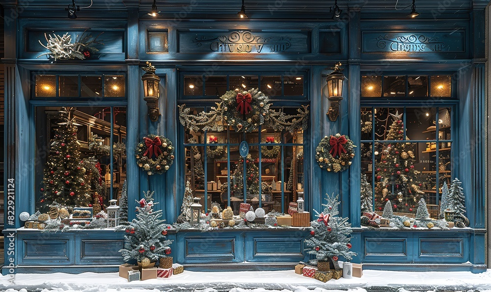 Christmas storefront windows Christmas storefront windows